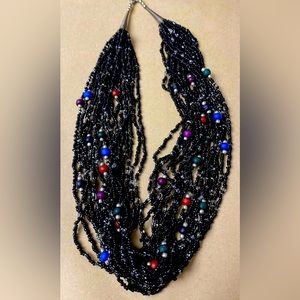 Retro Avon Beaded Layered Necklace